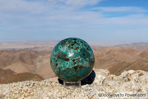 Chrysocolla Sphere 3.18" Gentle Healer
