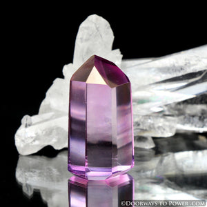 Rose Aura Quartz Transmitter Crystal Point "Pink Ray"