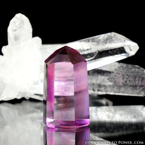Rose Aura Quartz Transmitter Crystal Point "Pink Ray"