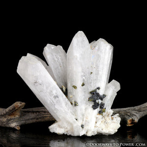 Danburite Synergy 12 Twin Crystal Cluster w/ Pyrite "Higher Octave"