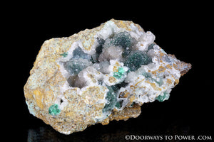Druzy Chrysocolla Crystal Cluster Gem Silica clinoatacamite Peru