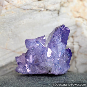 Tanzan Indigo Aura Arkansas Manifest Spirit Crystal Cluster