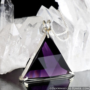 Siberian Purple Quartz Star of David Vogel Crystal Pendant