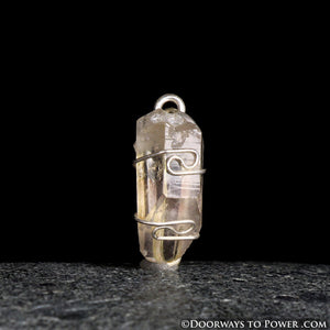 Rare Satyaloka Quartz Point Pleiadian Starbrary Crystal Pendant