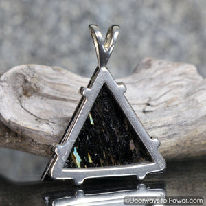 Nuummite Triangle Crystal Pendant Rare A +++ Top Quality