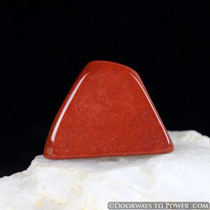 Red Fire Azeztulite Polished Crystal Azozeo Activated
