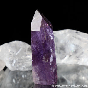 John of God Amethyst Crystal Point w/ Record Keeper & Devic Temple