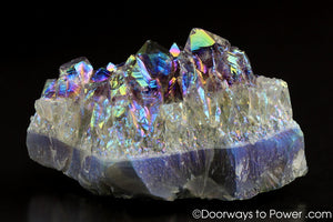 Amethyst Angel Aura Quartz Manifest Spirit Channeling Crystal Cluster