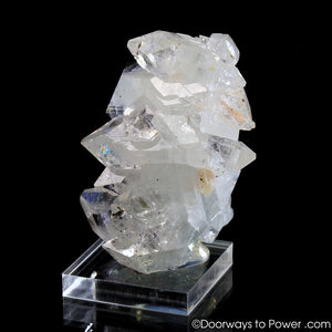 Apophyllite Double Terminated Specimen w/ Stilbite