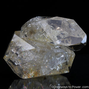 Herkimer Diamond Double Terminated Tantric Twin Record Keeper Crystal