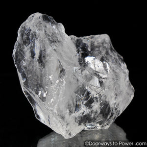 Rare Satyaloka Azeztulite 'AZEZ HEART' Crystal w/ Rainbows