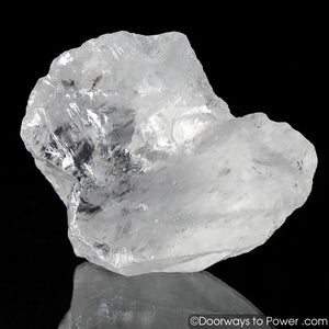 Rare Satyaloka Azeztulite 'AZEZ HEART' Crystal w/ Rainbows