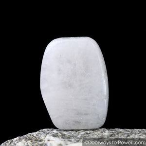 White Azeztulite Tumbled Stone Crystal Azozeo Polished
