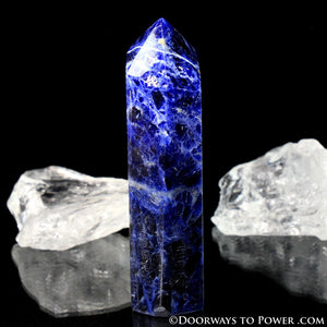 John of God Sodalite Generator Point Crystal