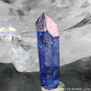 Tanzine Aura Himalayan Quartz Record Keeper Crystal - Rare