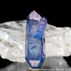 Tanzine Aura Himalayan Quartz Channeling Record Keeper Crystal - Rare