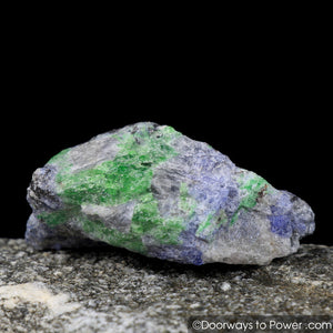 Tanzanite & Tsavorite Crystal Specimen Synergy 12 Stone
