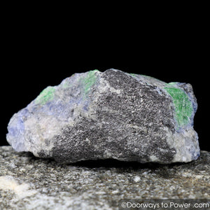 Tanzanite & Tsavorite Crystal Specimen Synergy 12 Stone