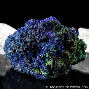 Royal Blue Azurite with Malachite Mineral Specimen A +++ Quality