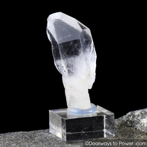 Quartz Scepter Specimen w/ Channeling Time Link Crystal 'High Priest'