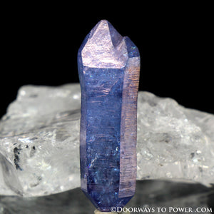 Tanzine Aura Himalayan Quartz Record Keeper Twin Crystal