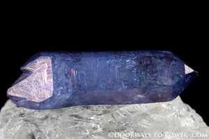 Tanzine Aura Himalayan Quartz Record Keeper Twin Crystal