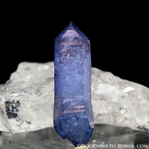 Tanzine Aura Himalayan Quartz Record Keeper Twin Crystal