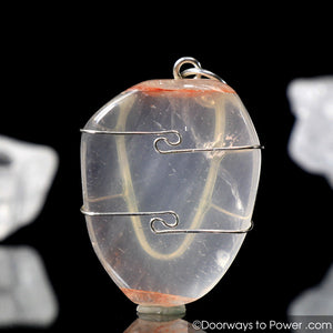 Pink Fire Azeztulite Pendant Azozeo Super Activated