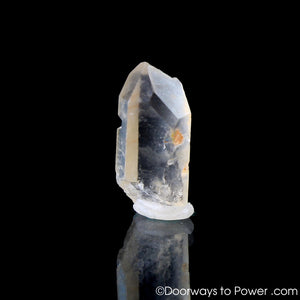 Satyaloka Clear Azeztulite Quartz Crystal Point w/ Time Link