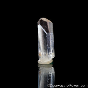 Satyaloka Clear Quartz Point with Record Keeper Time Link Crystal
