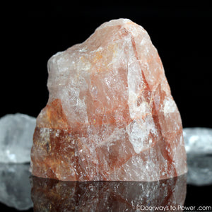 Pink Fire Azeztulite Crystal Altar Stone 2.9" Azozeo Activated