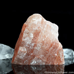 Pink Fire Azeztulite Crystal Altar Stone 2.9" Azozeo Activated
