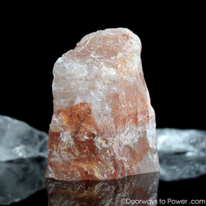 Pink Fire Azeztulite Crystal Altar Stone 2.9" Azozeo Activated