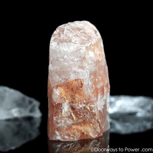Pink Fire Azeztulite Crystal Altar Stone 2.9" Azozeo Activated