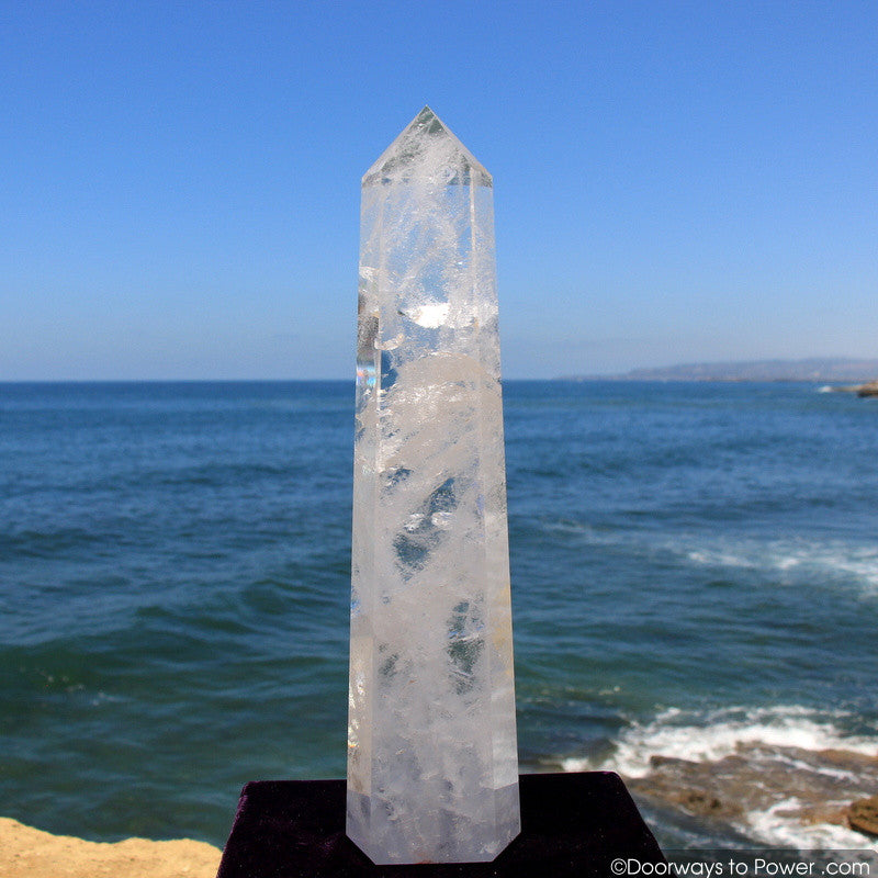 Exquisite 22" John of God Clear quartz Casa Healing Crystal Point 'Manifest Spirit' 20 lbs