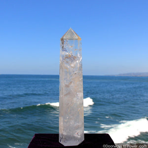 Rare 17.5" John of God Casa Manifest Spirit Healing Quartz Crystal w/ Striking Rainbows