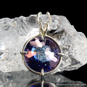 Tanzine Aura Quartz Radiant Heart Pendant