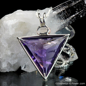 Amethyst Quartz Morganite Angelic Star Crystal Pendant
