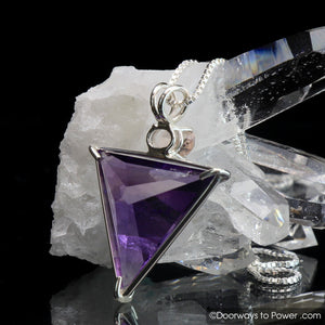 Amethyst Quartz Morganite Angelic Star Crystal Pendant 