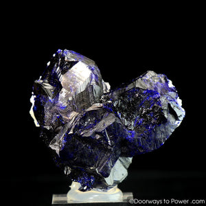 Royal Blue Azurite Heart Mineral Specimen Rosette Congo A +++ Museum Quality