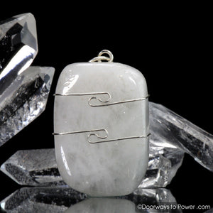 White Azeztulite Crystal Pendant .925 SS