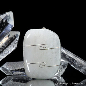 White Azeztulite Crystal Pendant .925 SS
