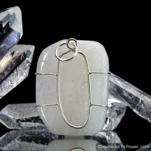 White Azeztulite Crystal Pendant .925 SS