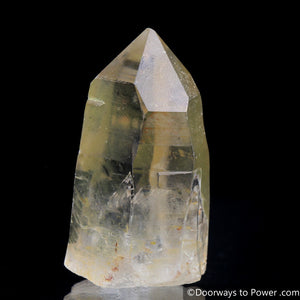 Golden Healer Lemurian Master Record Keeper Crystal w/ Time Link