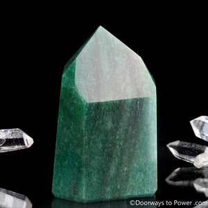 John of God Green Aventurine & Pyrite Channeling Casa Crystal Point