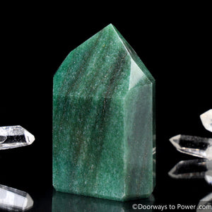 John of God Green Aventurine & Pyrite Channeling Casa Crystal Point
