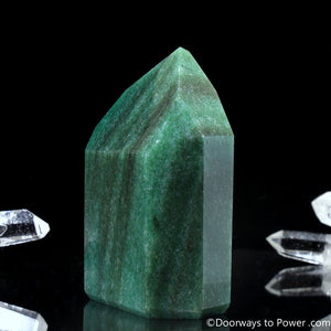 John of God Green Aventurine & Pyrite Channeling Casa Crystal Point