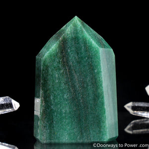 John of God Green Aventurine & Pyrite Channeling Casa Crystal Point