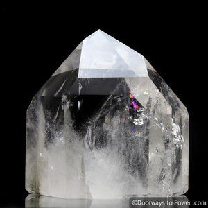 John of God Casa Crystal Point w/ Striking Rainbows 'Museum Quality' One of a Kind!