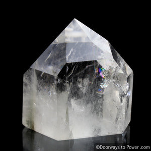 John of God Casa Crystal Point w/ Striking Rainbows 'Museum Quality' One of a Kind!